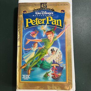 Disney VHS - Peter Pan (45th Anniversary Edition, 1998) 12730-1 - Good Condition